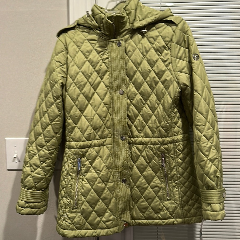 Michael Kors Women's Hooded Quilted Anorak Jacket